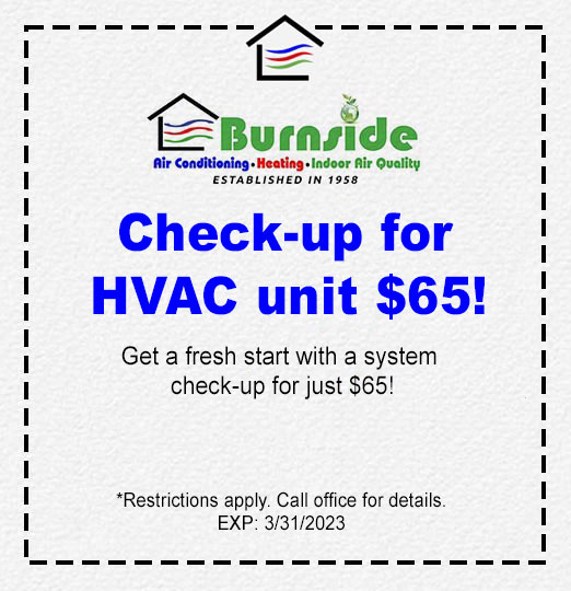 Get a fresh start with a system check-up for just $65!